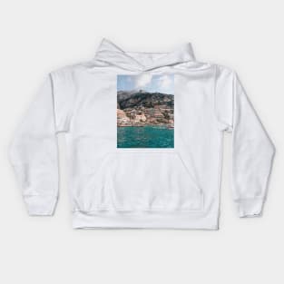 Positano, Amalfi Coast, Italy - Travel Photography Kids Hoodie